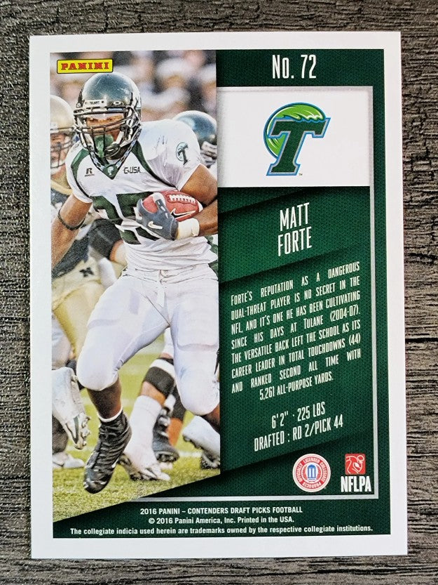 2016 Panini Contenders Draft Picks #72 Matt Forte
