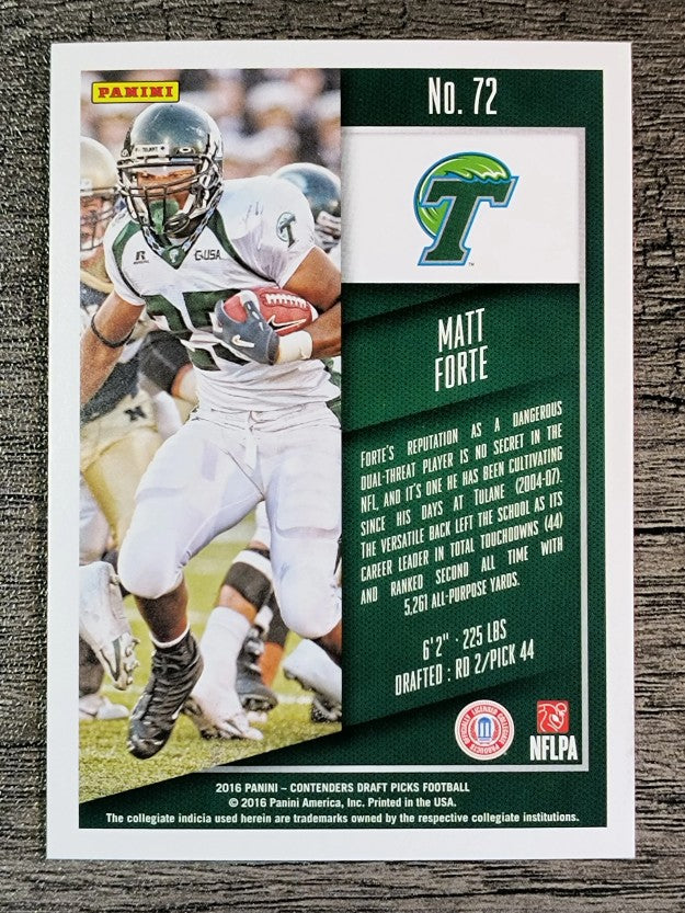 2016 Panini Contenders Draft Picks #72 Matt Forte