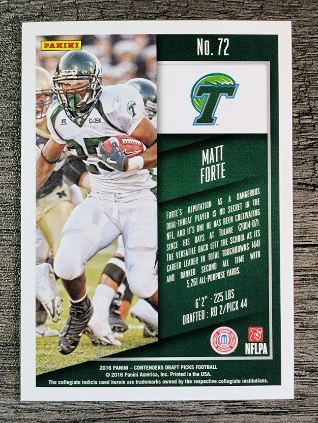 2016 Panini Contenders Draft Picks #72 Matt Forte