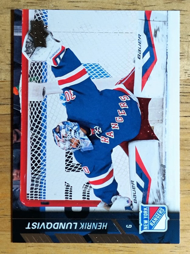2015-16 Upper Deck #382 Henrik Lundqvist