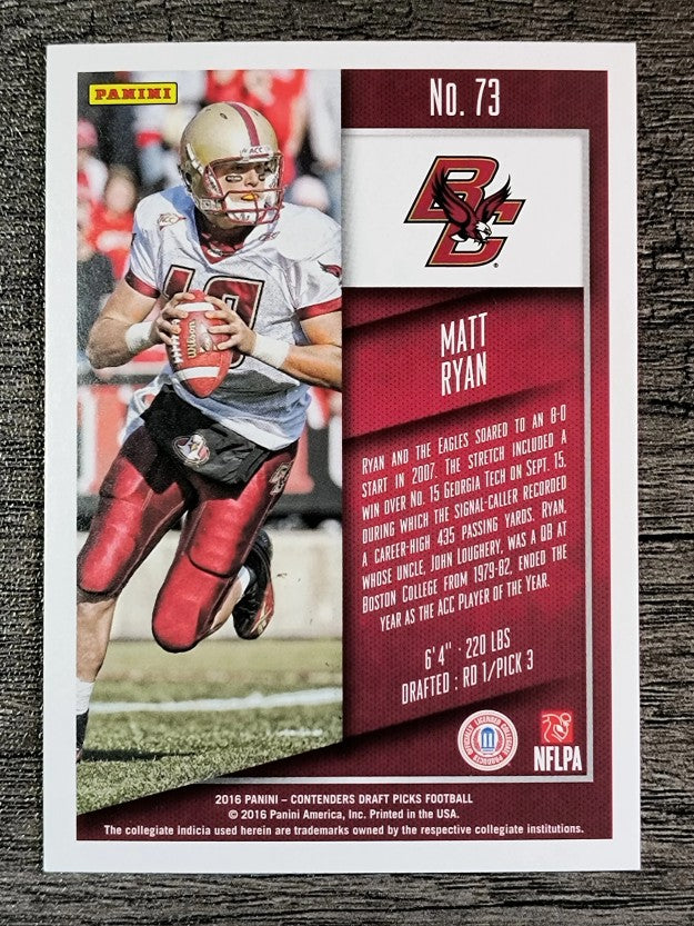 2016 Panini Contenders Draft Picks #73 Matt Ryan