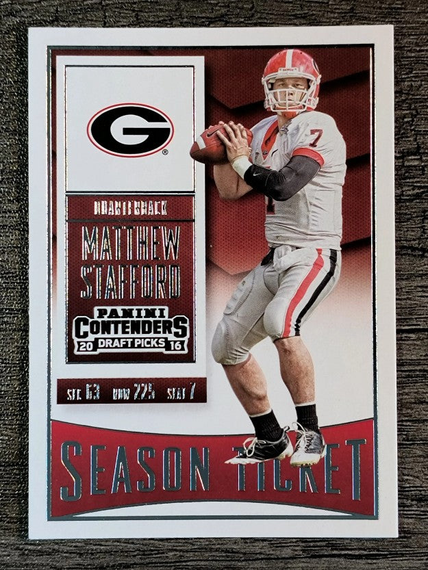 2016 Panini Contenders Draft Picks #74 Matthew Stafford