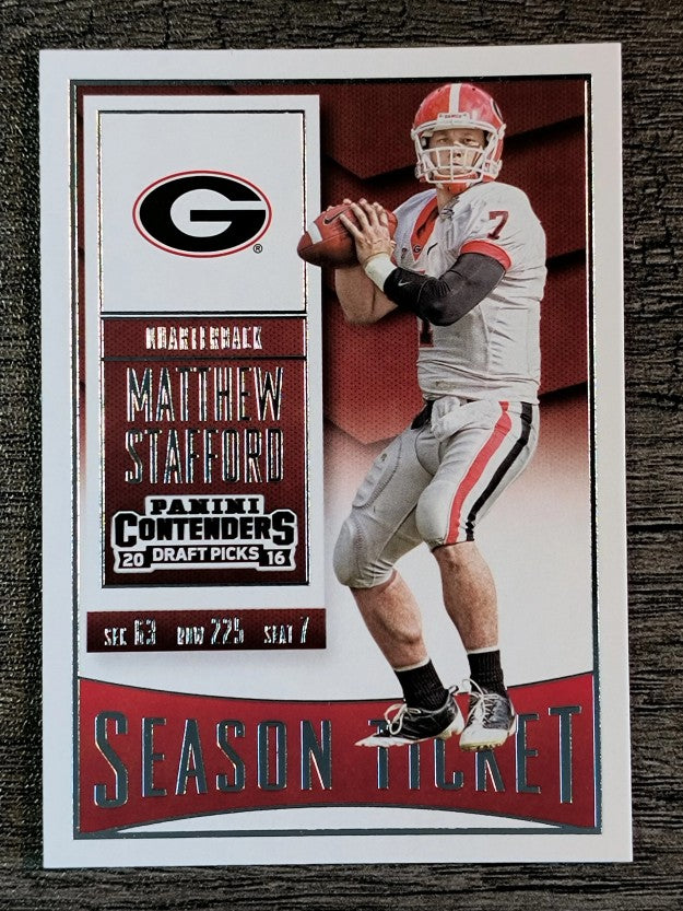 2016 Panini Contenders Draft Picks #74 Matthew Stafford