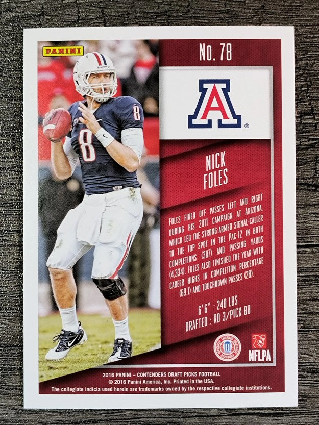 2016 Panini Contenders Draft Picks #78 Nick Foles