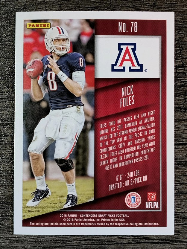 2016 Panini Contenders Draft Picks #78 Nick Foles