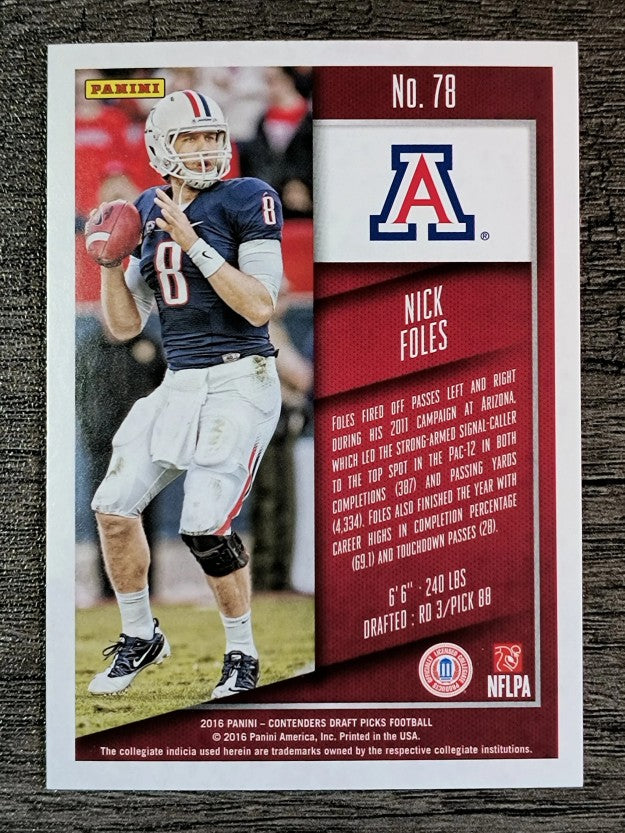 2016 Panini Contenders Draft Picks #78 Nick Foles