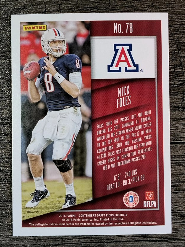 2016 Panini Contenders Draft Picks #78 Nick Foles