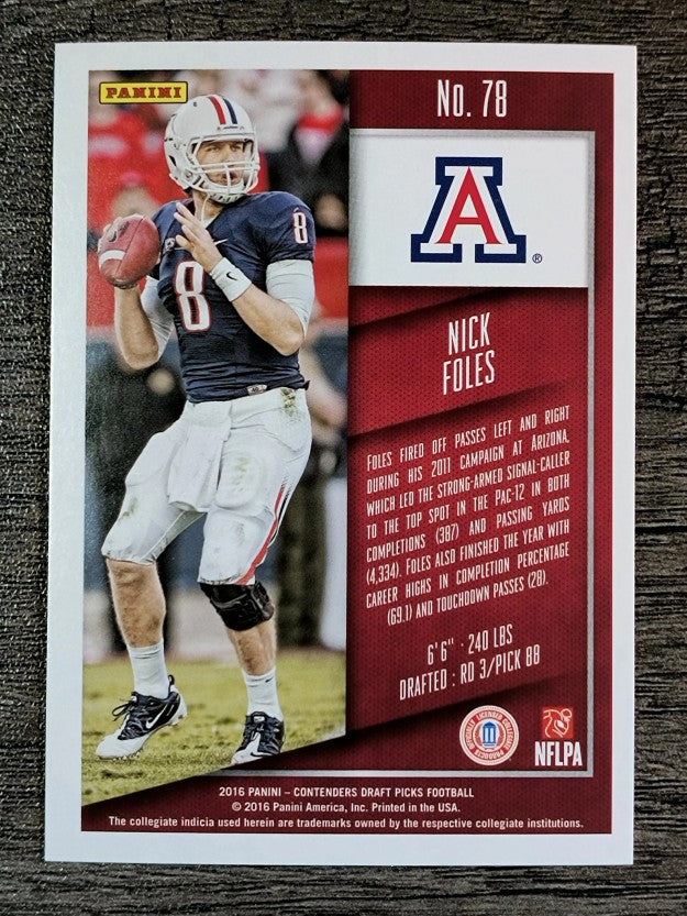 2016 Panini Contenders Draft Picks #78 Nick Foles