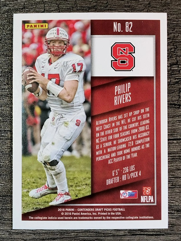 2016 Panini Contenders Draft Picks #82 Philip Rivers