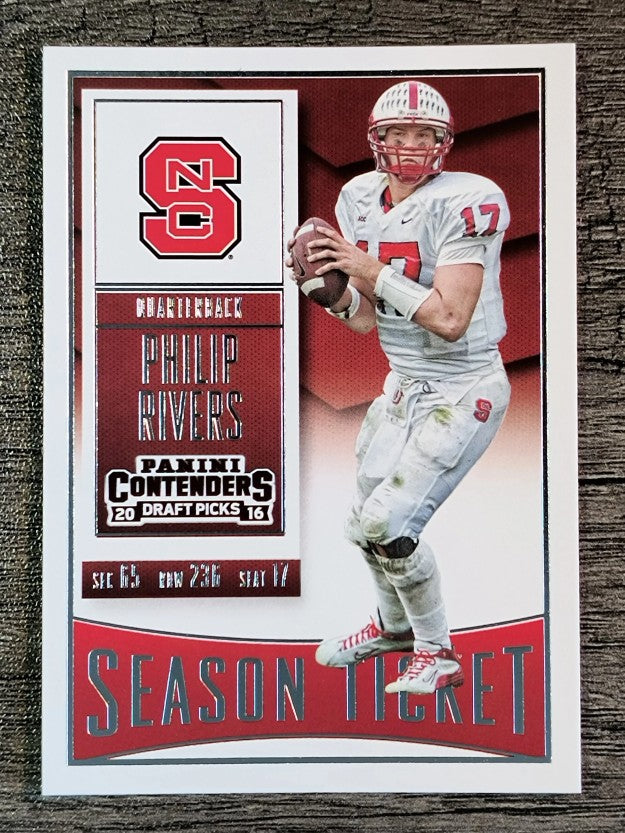 2016 Panini Contenders Draft Picks #82 Philip Rivers