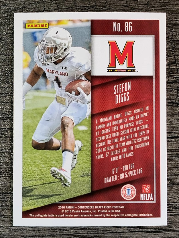 2016 Panini Contenders Draft Picks #86 Stefon Diggs