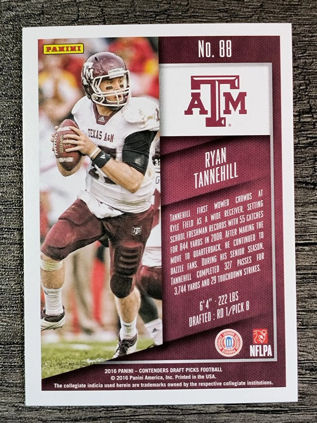 2016 Panini Contenders Draft Picks #88 Ryan Tannehill