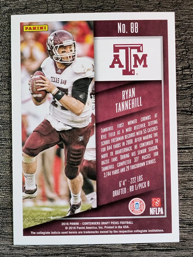 2016 Panini Contenders Draft Picks #88 Ryan Tannehill
