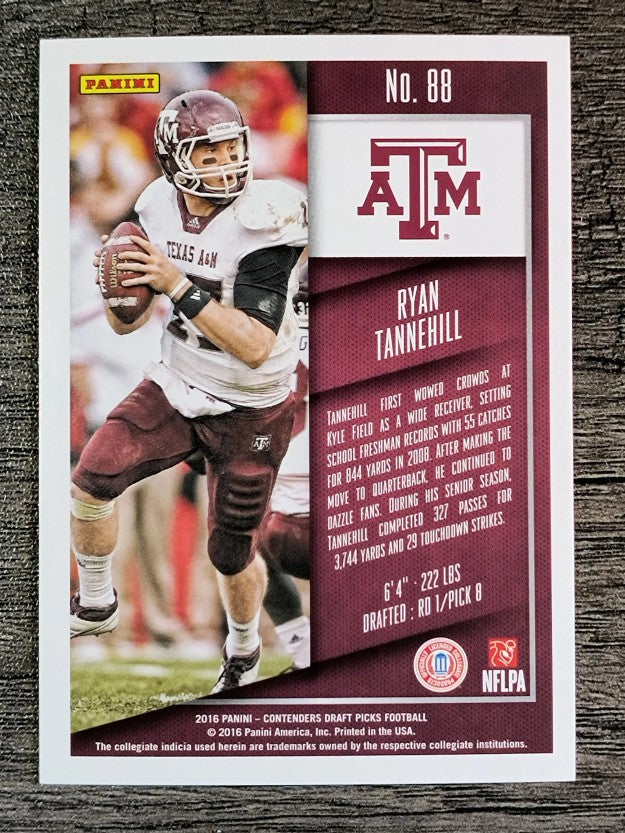 2016 Panini Contenders Draft Picks #88 Ryan Tannehill
