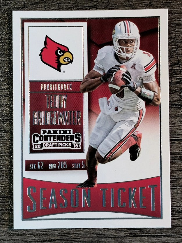 2016 Panini Contenders Draft Picks #91 Teddy Bridgewater