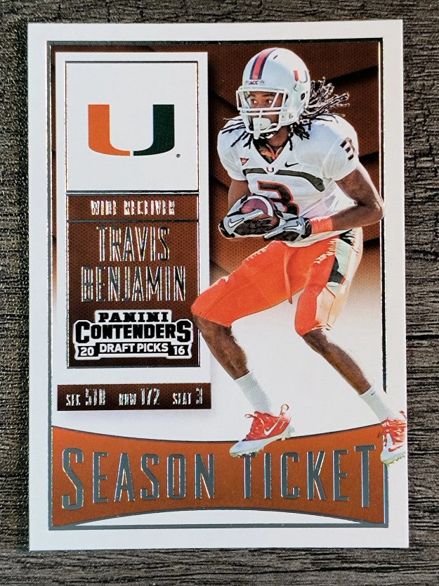 2016 Panini Contenders Draft Picks #97 Travis Benjamin