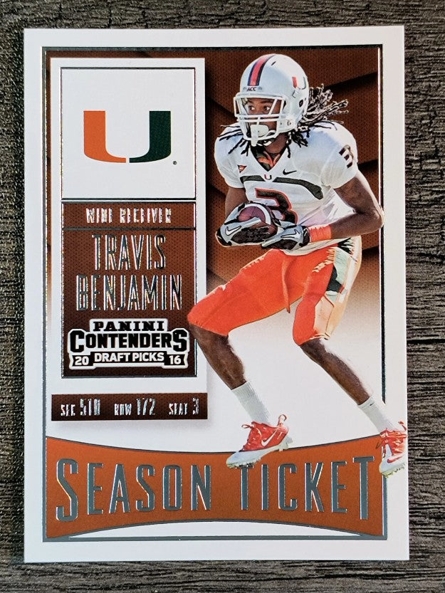 2016 Panini Contenders Draft Picks #97 Travis Benjamin