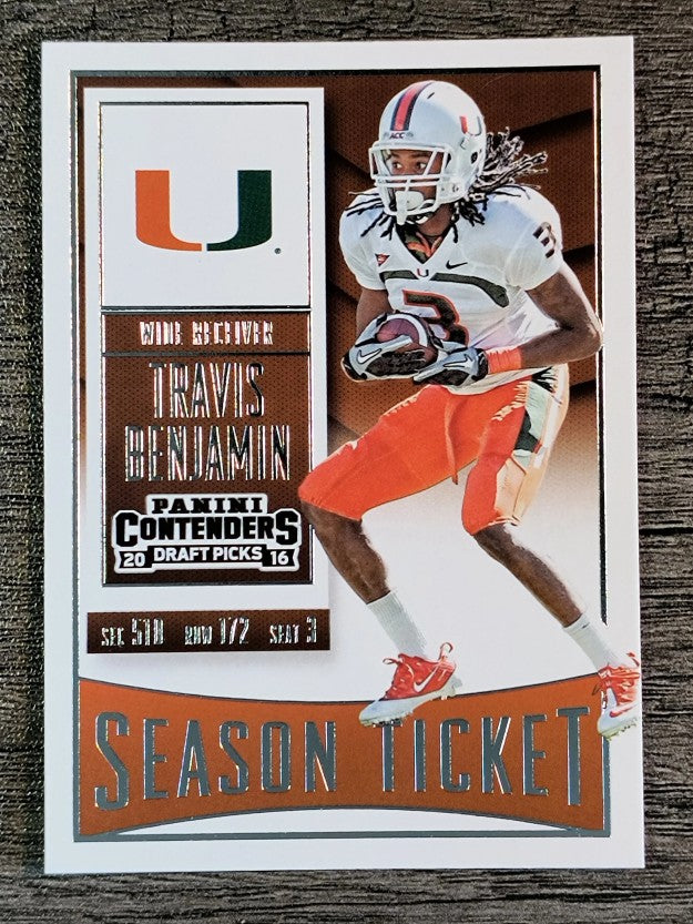 2016 Panini Contenders Draft Picks #97 Travis Benjamin