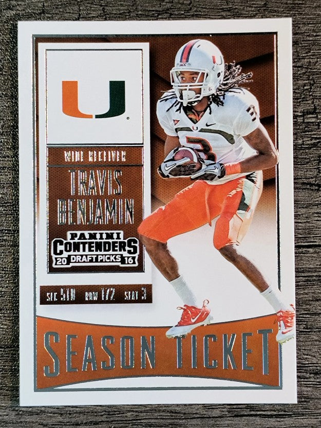 2016 Panini Contenders Draft Picks #97 Travis Benjamin