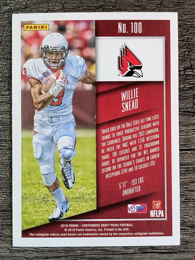 2016 Panini Contenders Draft Picks #100 Willie Snead