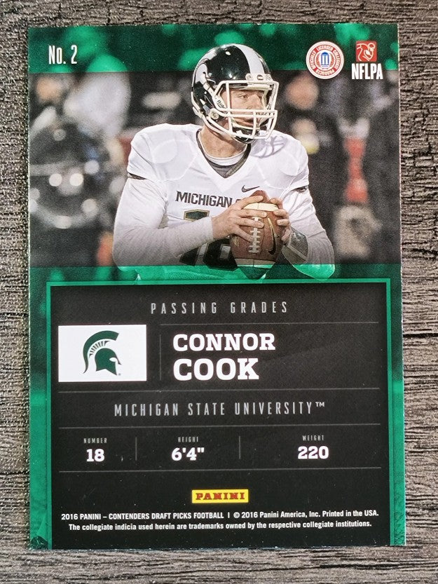 2016 Panini Contenders Draft Picks Passing Grades #2 Connor Cook