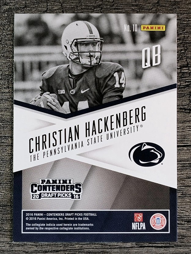 2016 Panini Contenders Draft Picks School Colors #10 Christian Hackenberg