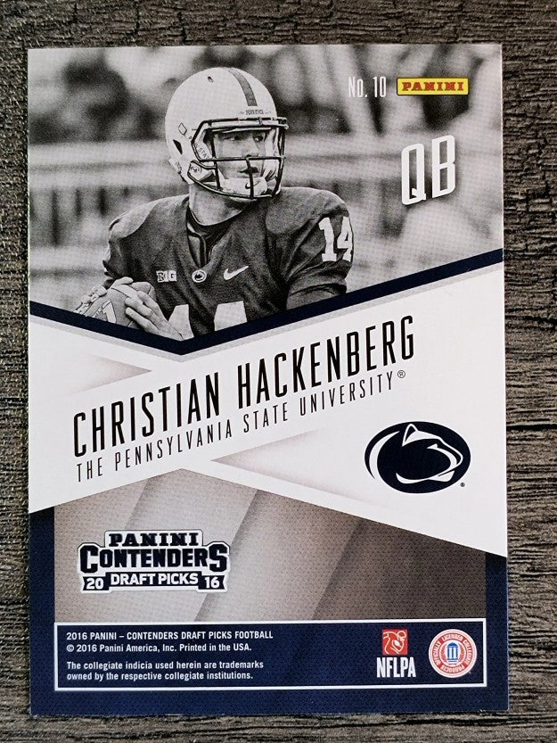 2016 Panini Contenders Draft Picks School Colors #10 Christian Hackenberg