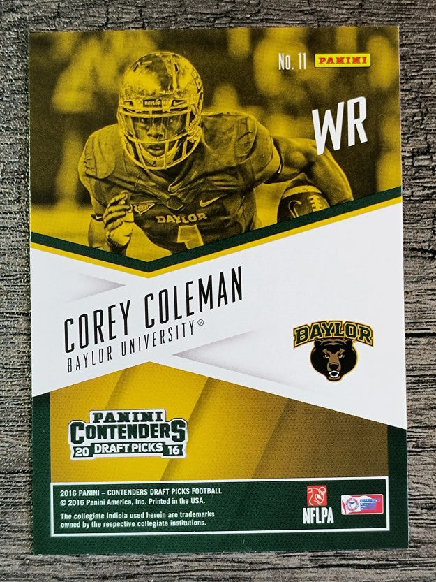 2016 Panini Contenders Draft Picks School Colors #11 Corey Coleman