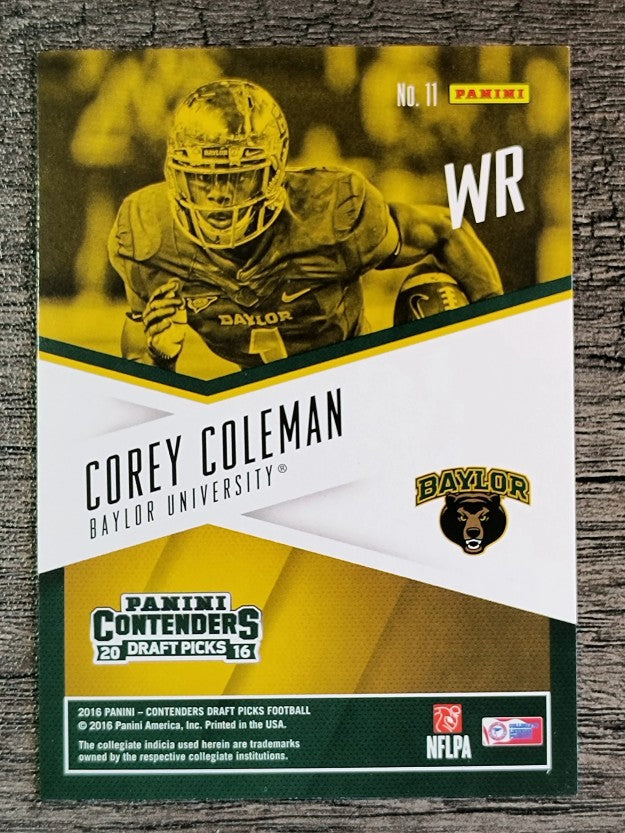 2016 Panini Contenders Draft Picks School Colors #11 Corey Coleman