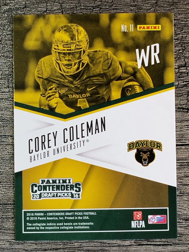 2016 Panini Contenders Draft Picks School Colors #11 Corey Coleman