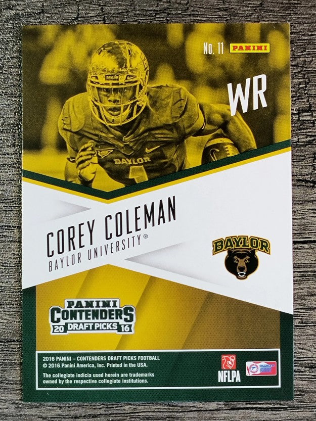 2016 Panini Contenders Draft Picks School Colors #11 Corey Coleman