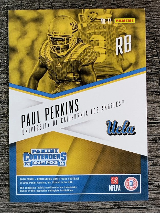 2016 Panini Contenders Draft Picks School Colors #17 Paul Perkins