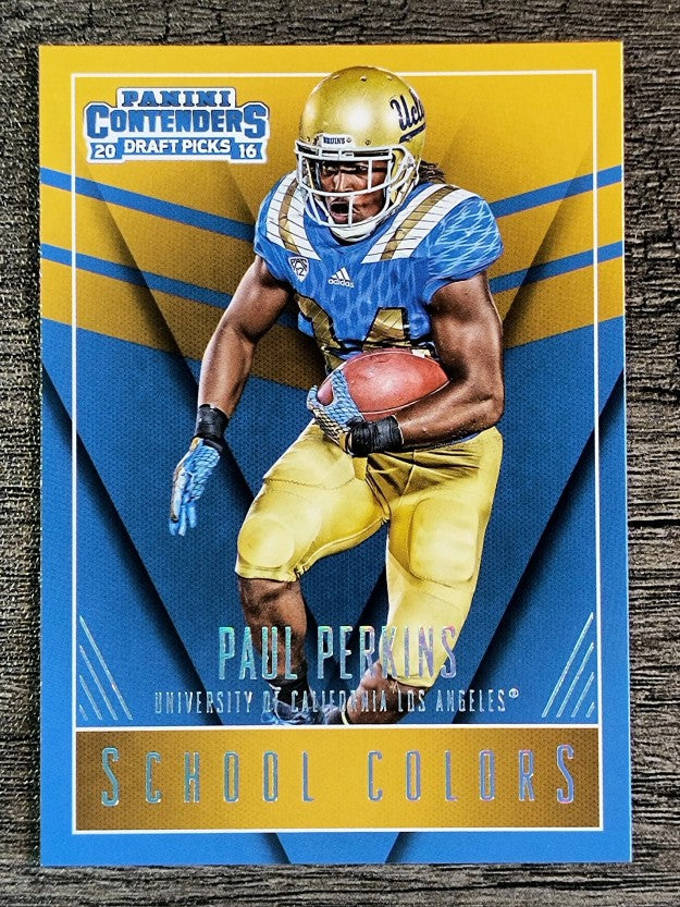 2016 Panini Contenders Draft Picks School Colors #17 Paul Perkins