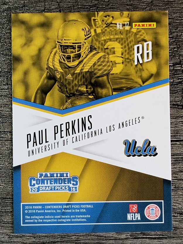 2016 Panini Contenders Draft Picks School Colors #17 Paul Perkins