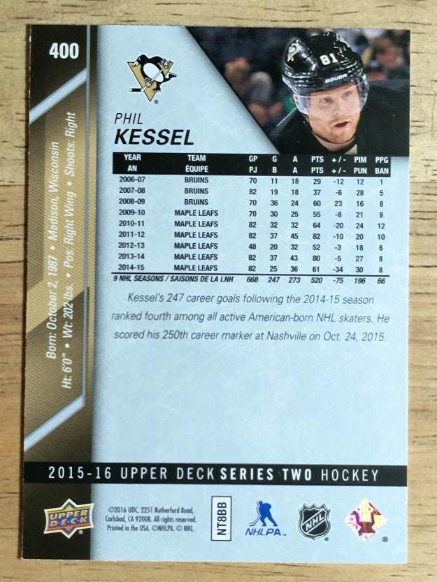 2015-16 Upper Deck #400 Phil Kessel