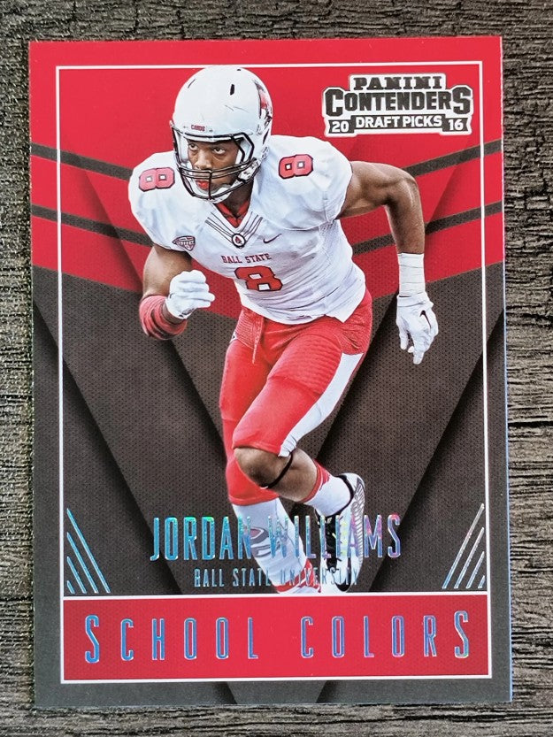 2016 Panini Contenders Draft Picks School Colors #24 Jordan Williams
