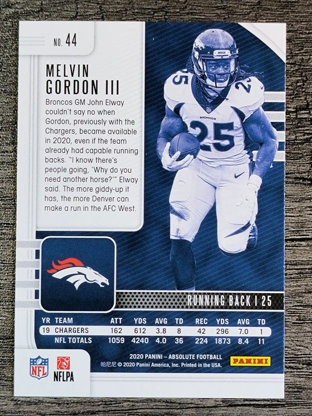 2020 Absolute Retail #44 Melvin Gordon III