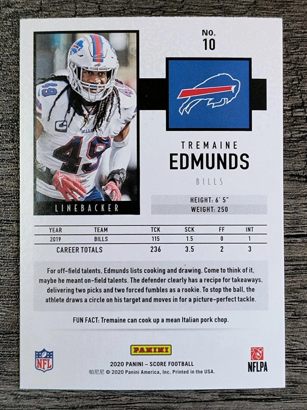 2020 Score #10 Tremaine Edmunds