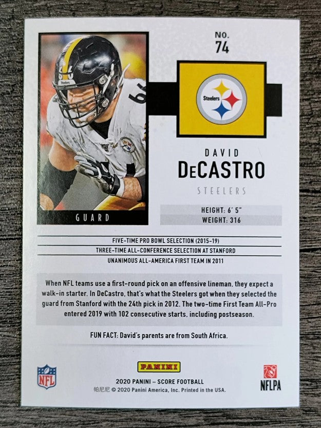 2020 Score #74 David DeCastro