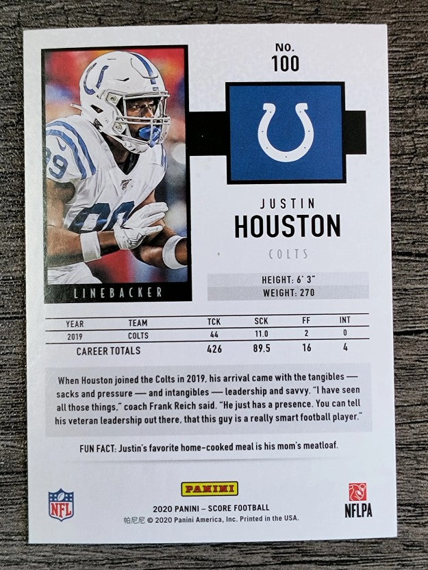2020 Score #100 Justin Houston