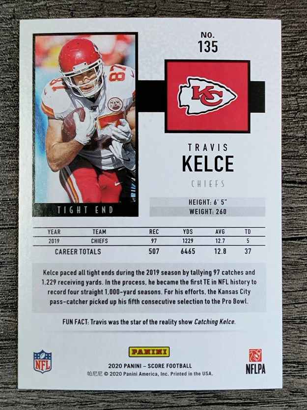 2020 Score #135 Travis Kelce