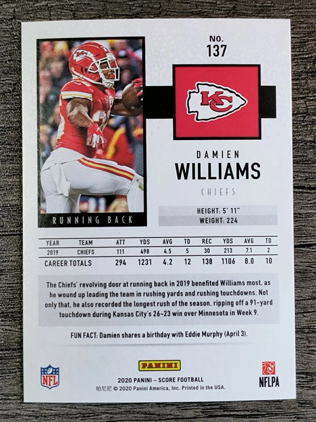 2020 Score #137 Damien Williams