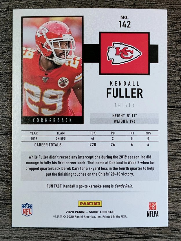 2020 Score #142 Kendall Fuller
