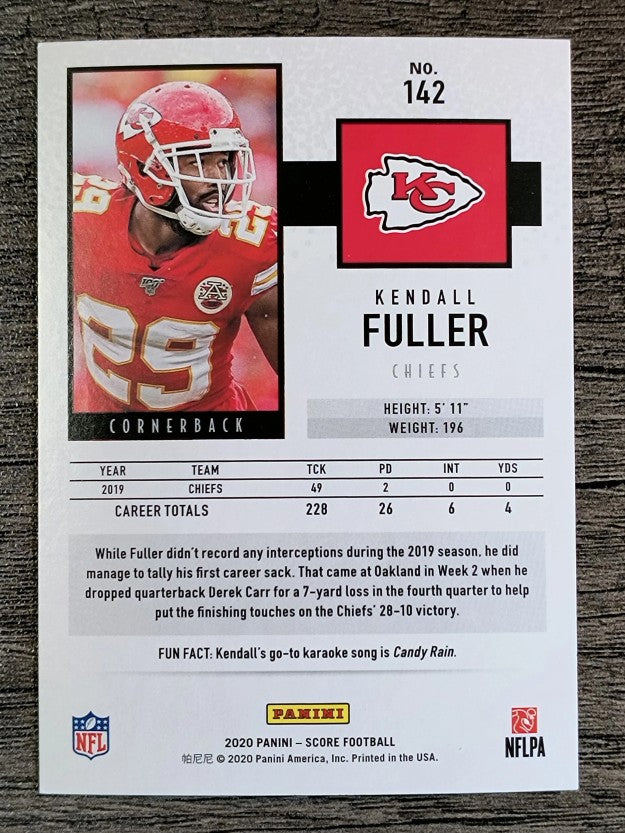 2020 Score #142 Kendall Fuller