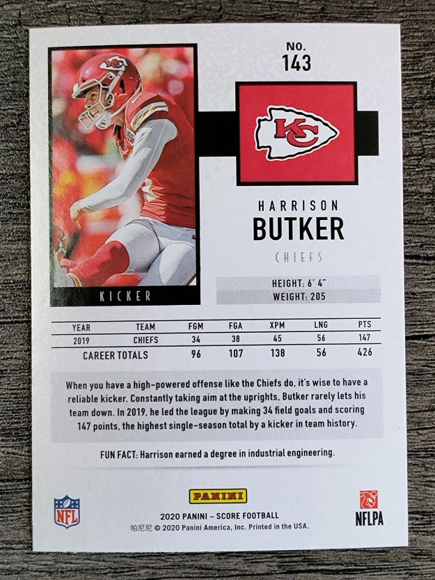 2020 Score #143 Harrison Butker