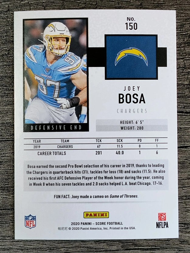 2020 Score #150 Joey Bosa
