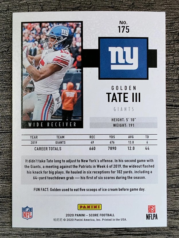 2020 Score #175 Golden Tate III