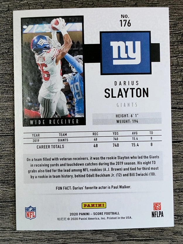 2020 Score #176 Darius Slayton
