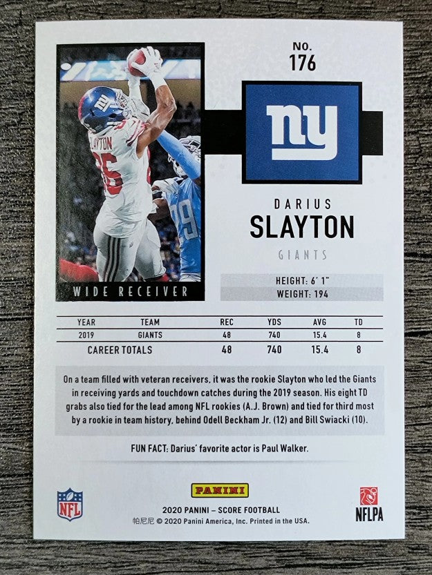 2020 Score #176 Darius Slayton