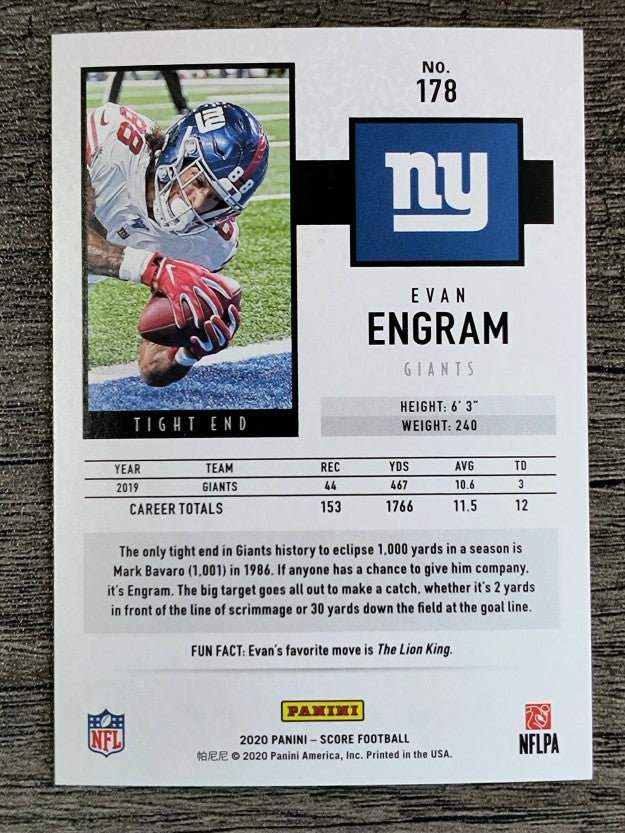 2020 Score #178 Evan Engram